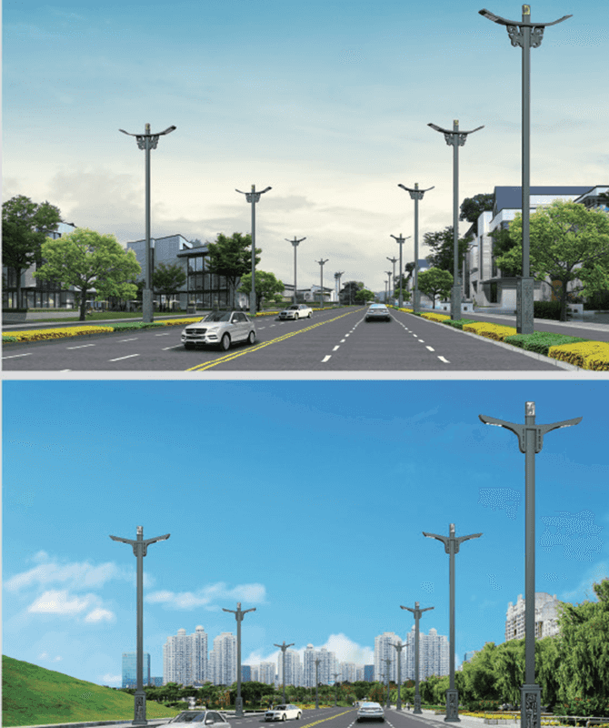 DL-LED-008/DL-LED-009 Luzes de rua LED de alta potência