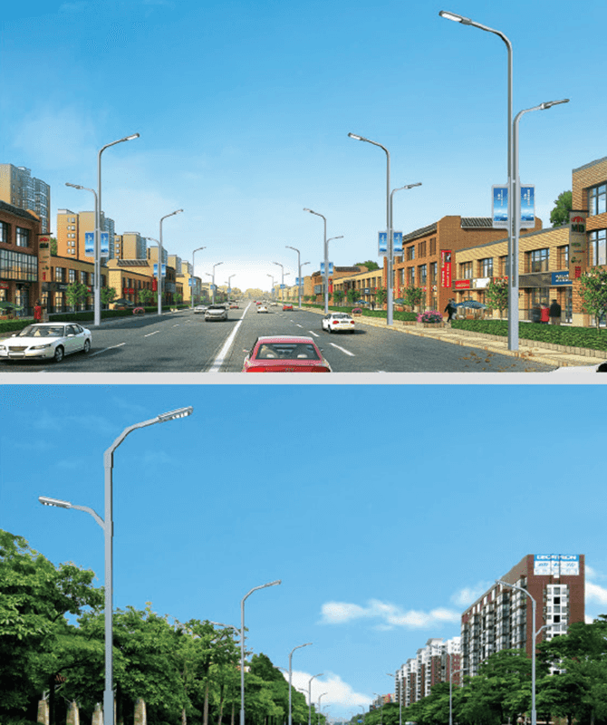 DL-LED-011/DL-LED-012 Luzes de rua LED de alta potência