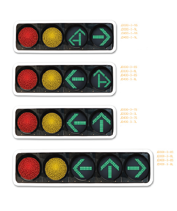 300, 400 LED Signal Light Series Luz de sinal de tela cheia