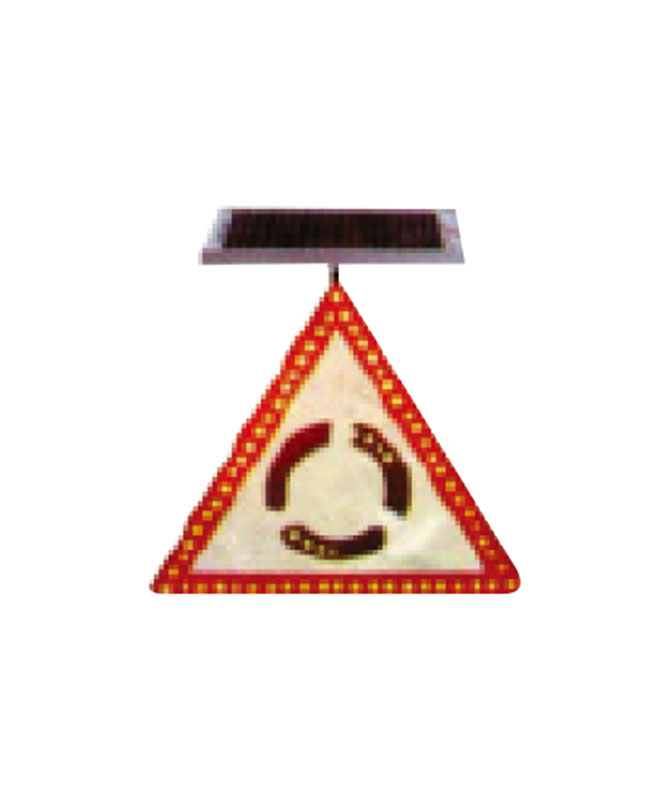 SY-6E Luz de sinal piscando amarelo solar