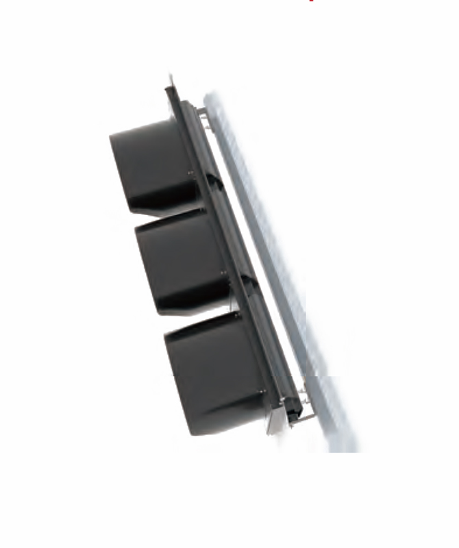 Instalação horizontal: instalação de aro Semáforos LED